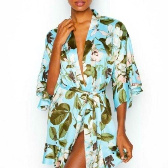 Victoria's Secret | Intimates & Sleepwear | Rare Floral Flounce Satin ...